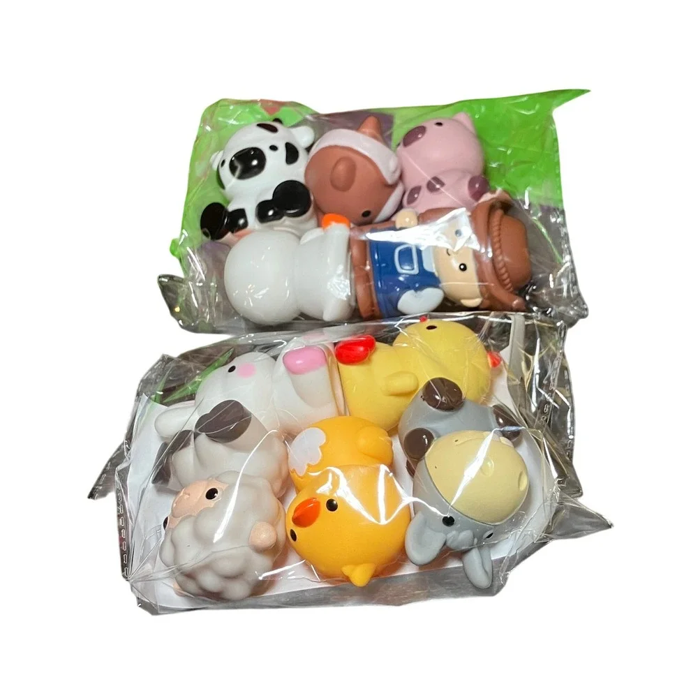 Aigybobo Big Barn Toys Farm Animals Kids 12m+ Red New 11pc Playset HA-Barn Toys
